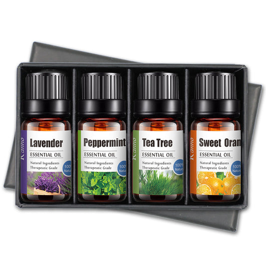 4 pack of Essential Oils (Tea Tree, Peppermint, Tea Tree, Sweet Orange)