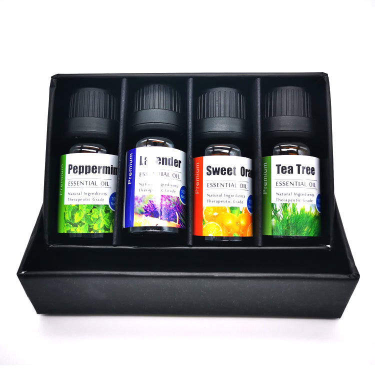 4 pack of Essential Oils (Tea Tree, Peppermint, Tea Tree, Sweet Orange)