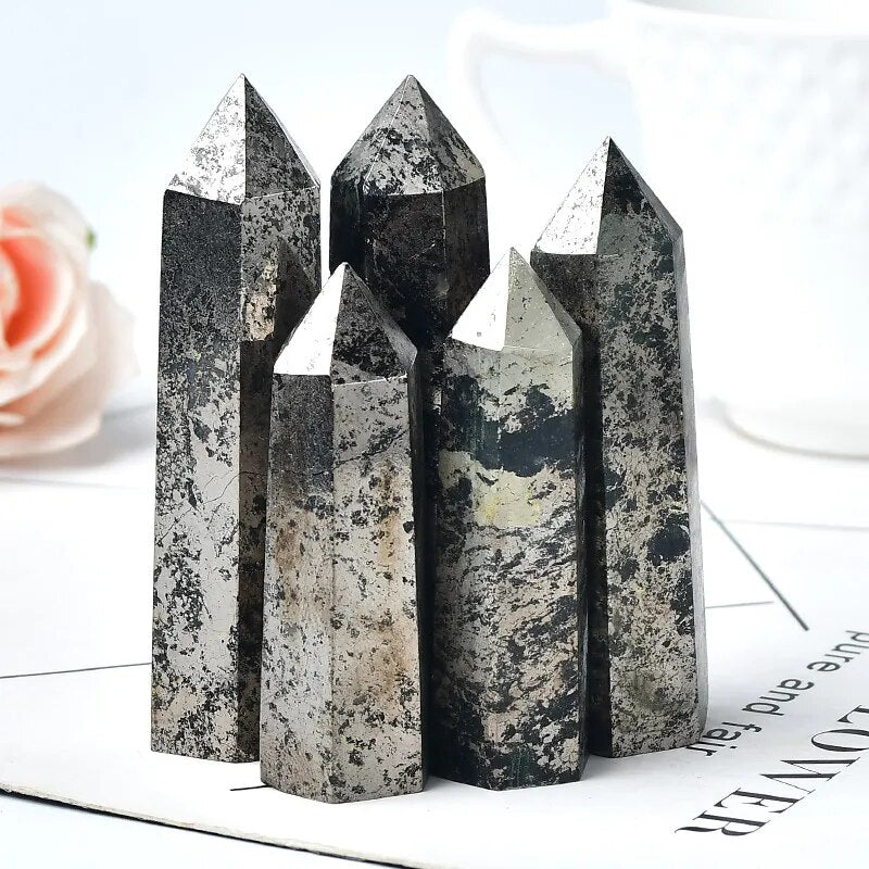 Natural Hematite Crystal Obelisk