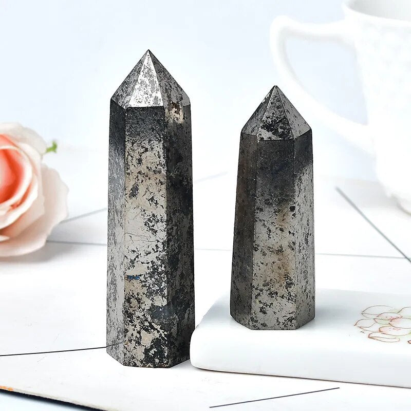 Natural Hematite Crystal Obelisk