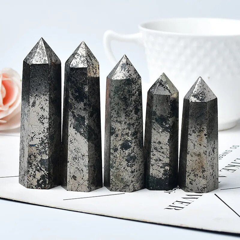 Natural Hematite Crystal Obelisk