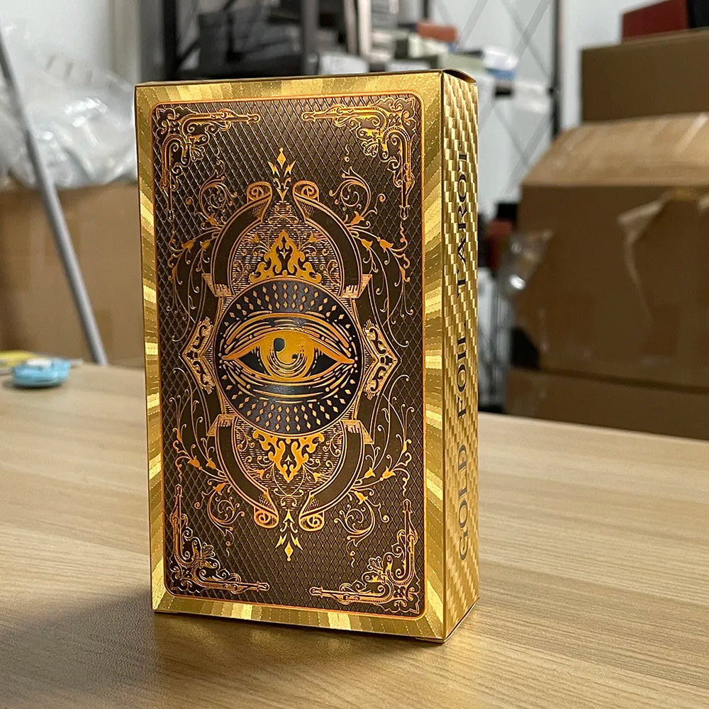 Golden Tarot Divination Deck