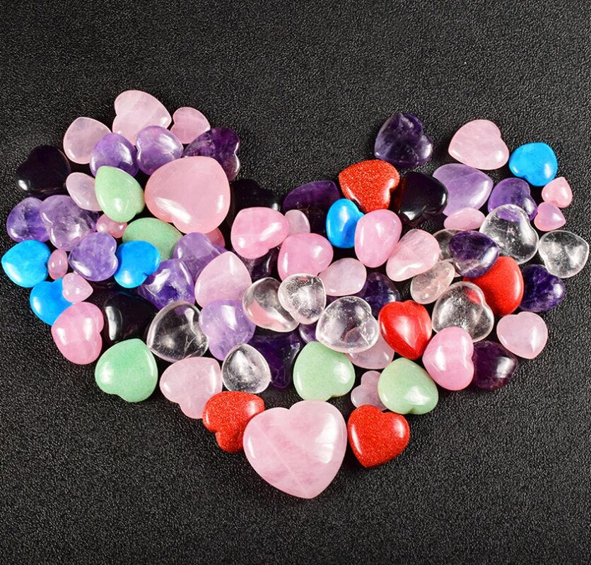 Heart Shaped Rose Quartz Healing Stone