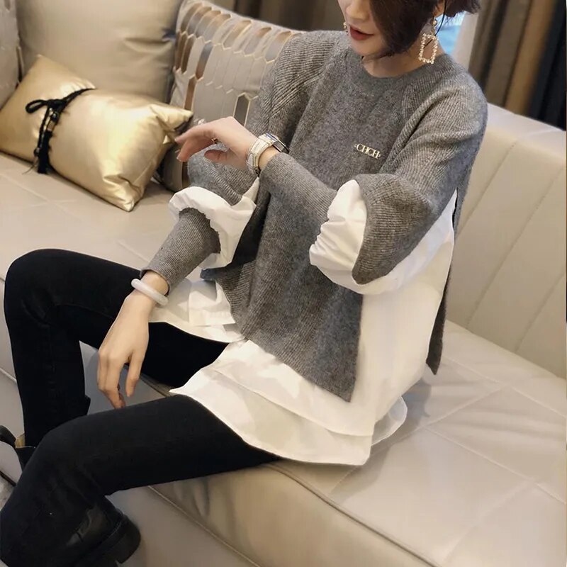 Women's Winter Sweater 2023 Loose O-Neck Pullover