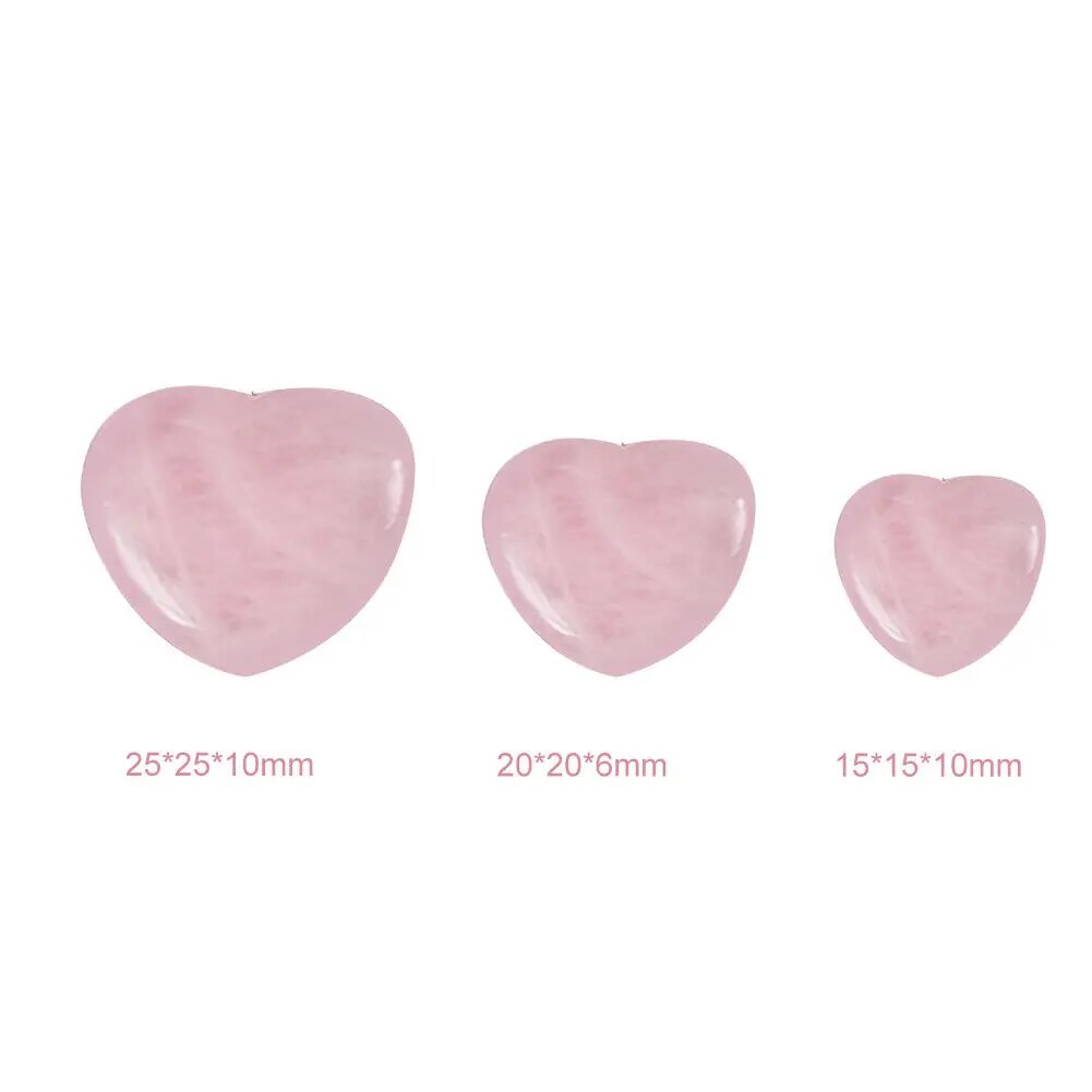 Heart Shaped Rose Quartz Healing Stone