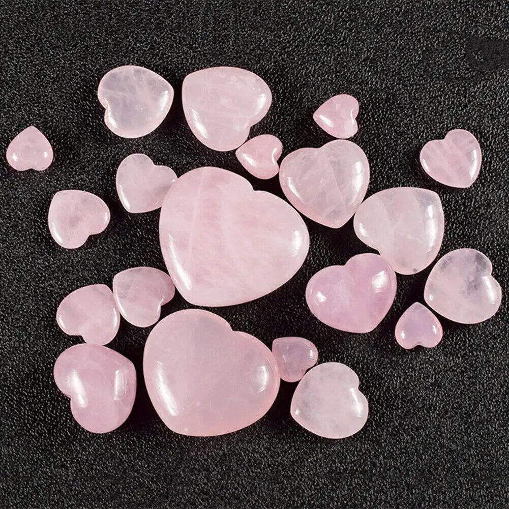 Heart Shaped Rose Quartz Healing Stone