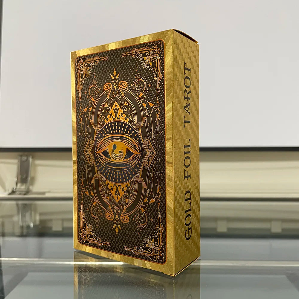 Golden Tarot Divination Deck