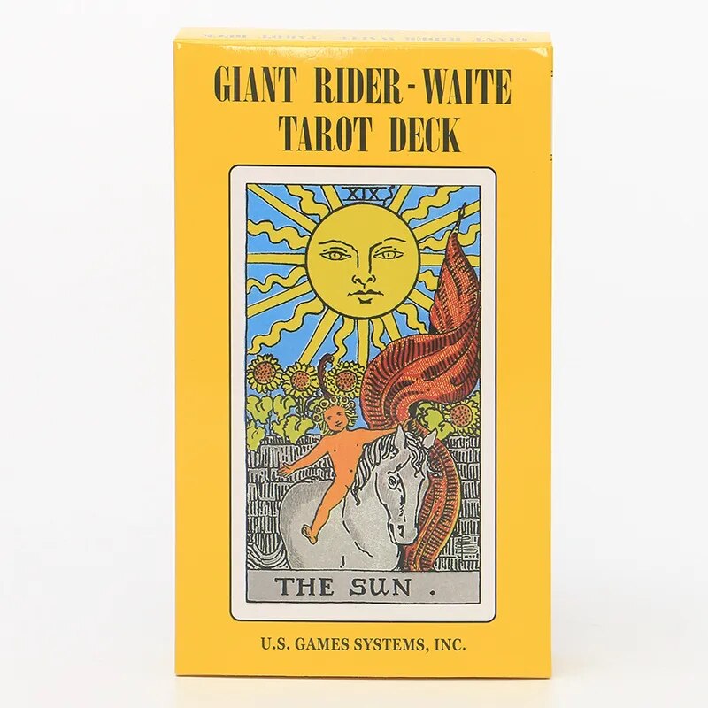 Big Giant Rider Waite Tarot Cards Deck With Guidebook